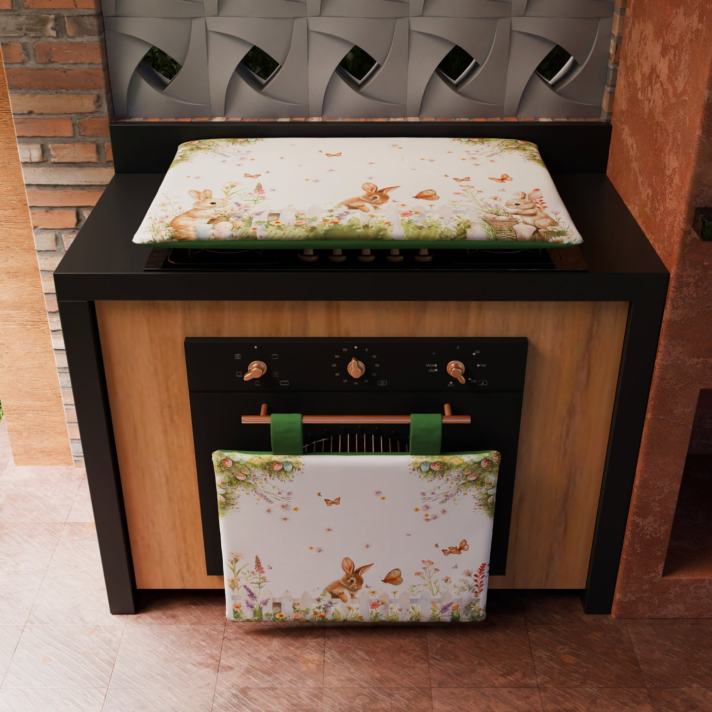 Coprifornello Pasqua Coprifuochi Cucina in Stampa Digitale Garden