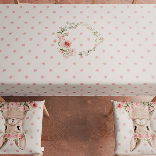 Cuscini Pasqua per Sedie Coprisedia Pasqua 6 Pezzi Pink Rabbit