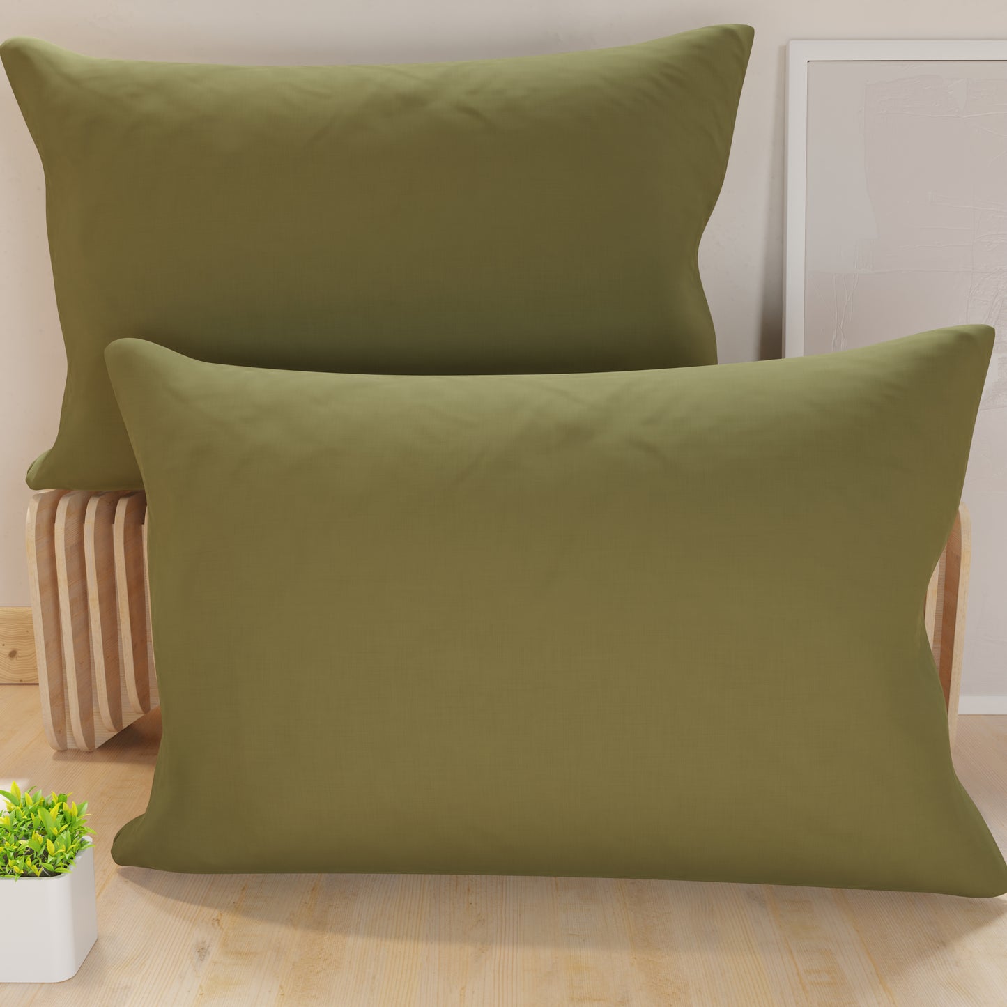 Pillowcases, Pair of Pillowcases, Pillowcases, Pillowcases, 100% Hypoallergenic Microfibre, Mud