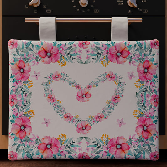Copriforno per Cucina in Stampa Digitale Floreale-01 1pz 45x55cm