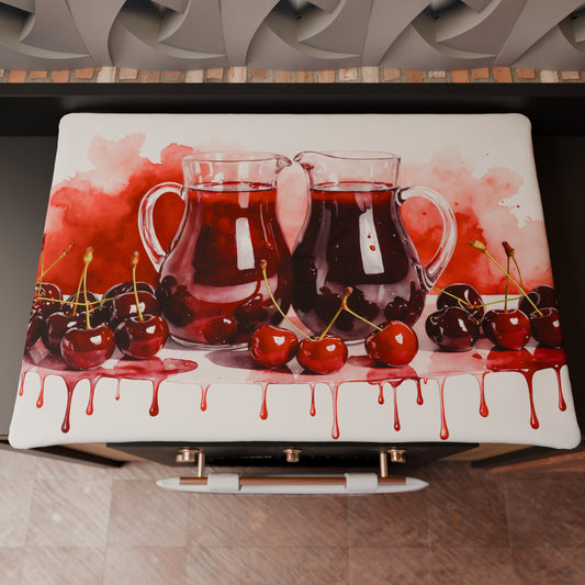 Housse de Plaque de Cuisson pour Cuisine en Impression Numérique Fruit - Cerise