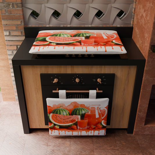 Housse de Four pour Cuisine en Impression Numérique Fruit - Melon et Fraise