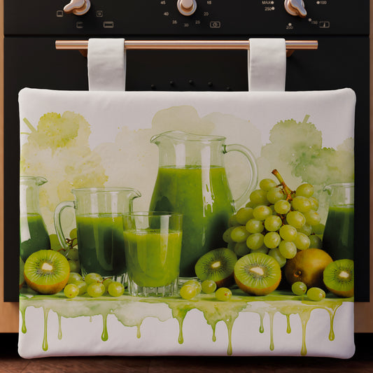 Housse de Four pour Cuisine en Impression Numérique Fruit - Kiwi et Raisin