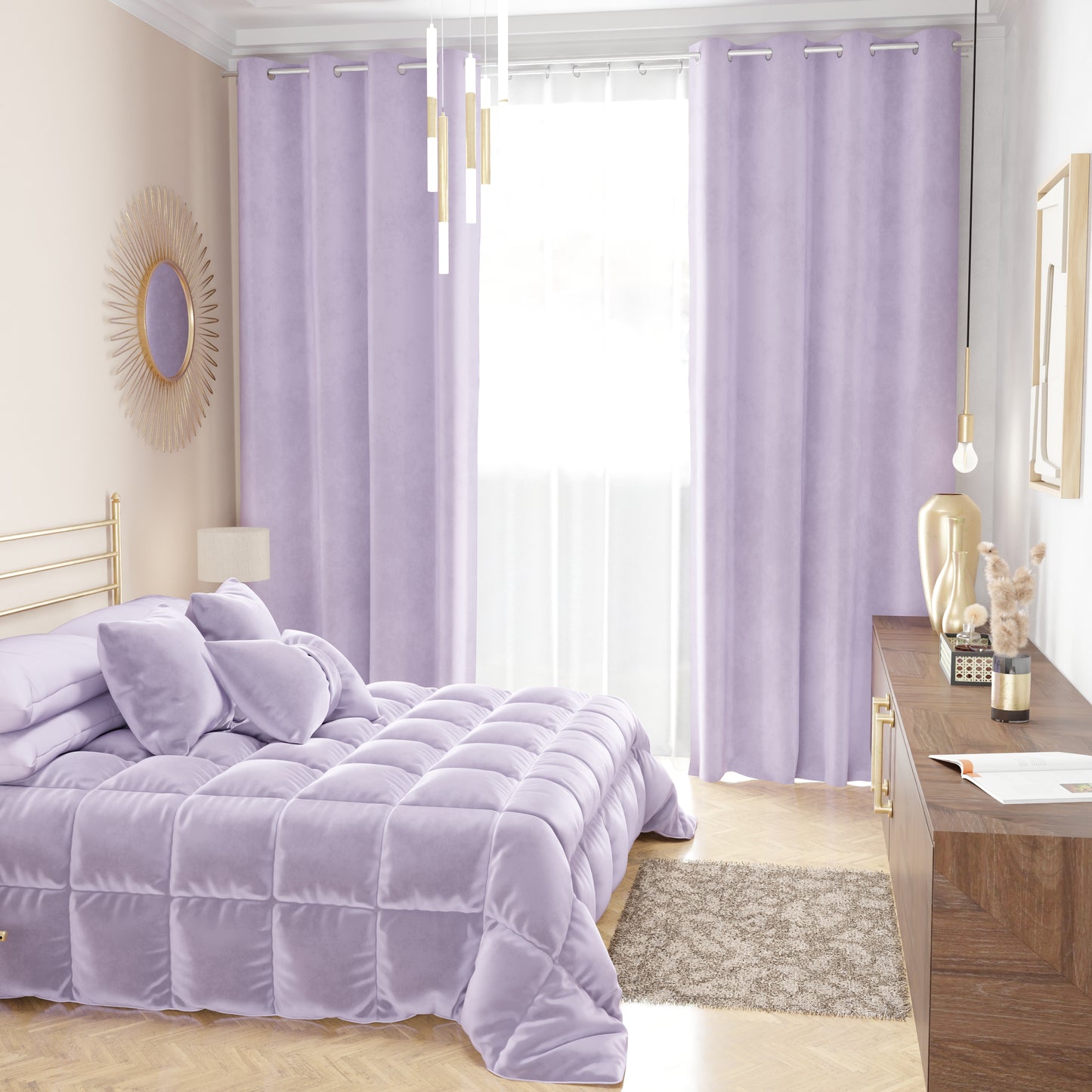 Couette, Couette d'Hiver Double Face en Velours Doux et Chaud et Microfibre Gris Foncé