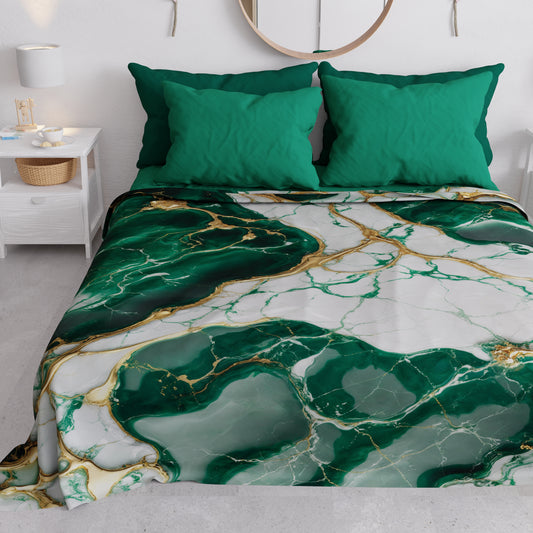 Copriletto Estivo, Coperta Leggera, Lenzuola Copriletto Effetto Smeraldo - ESMERAUR