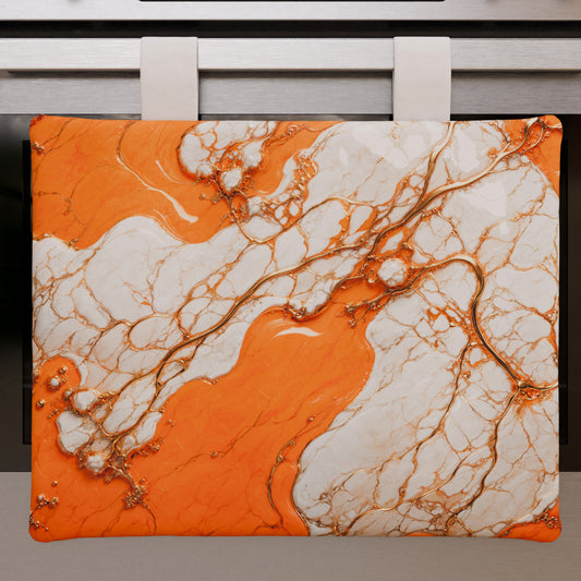 Couvre-four élégant moderne effet marbre Aurange