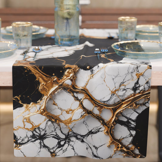 Chemin de Table Moderne Effet Marbre Gildenite