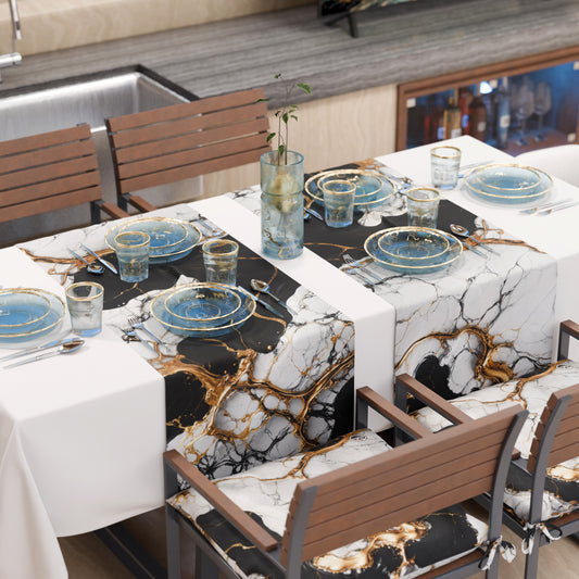 Chemin de Table Moderne Effet Marbre Gildenite
