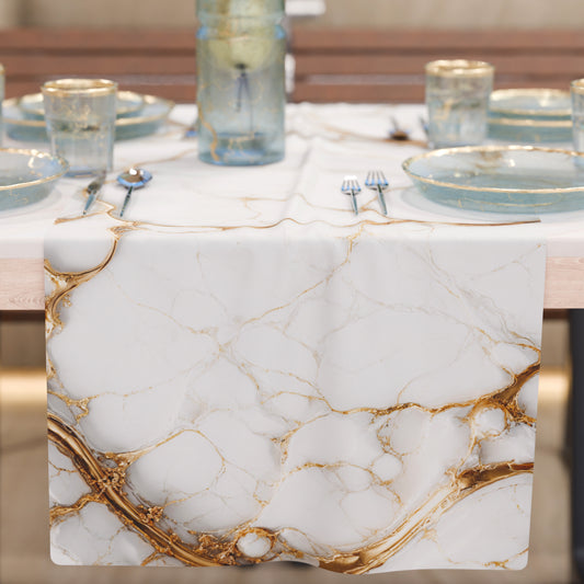 Chemin de Table Moderne Effet Marbre Marblice