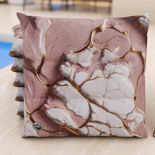 Coussins pour Chaises de Cuisine Élégants Effet Marbre Mauve - MAUVELUXE