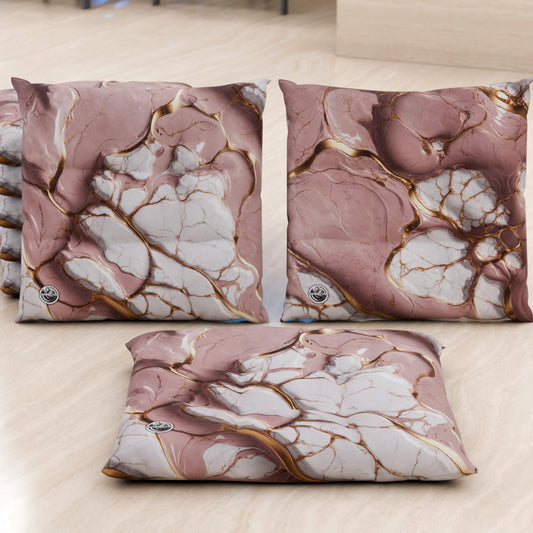 Coussins pour Chaises de Cuisine Élégants Effet Marbre Mauve - MAUVELUXE