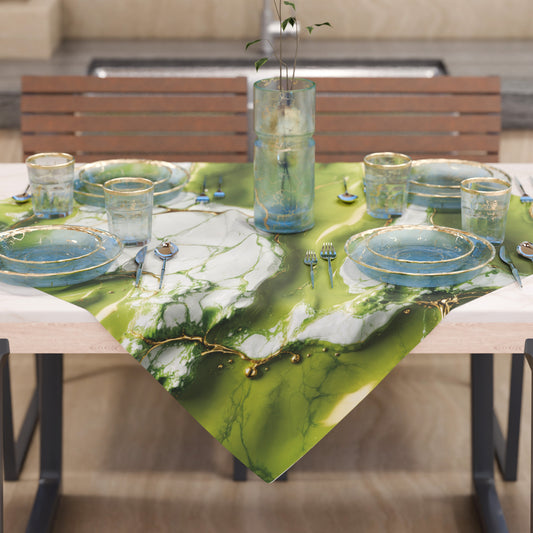 Centre de Table Moderne Effet Marbre Pistachius