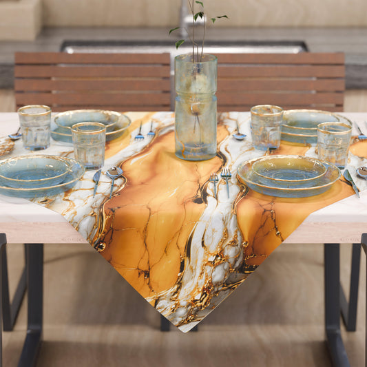 Centre de Table Moderne Effet Marbre Yelloooww