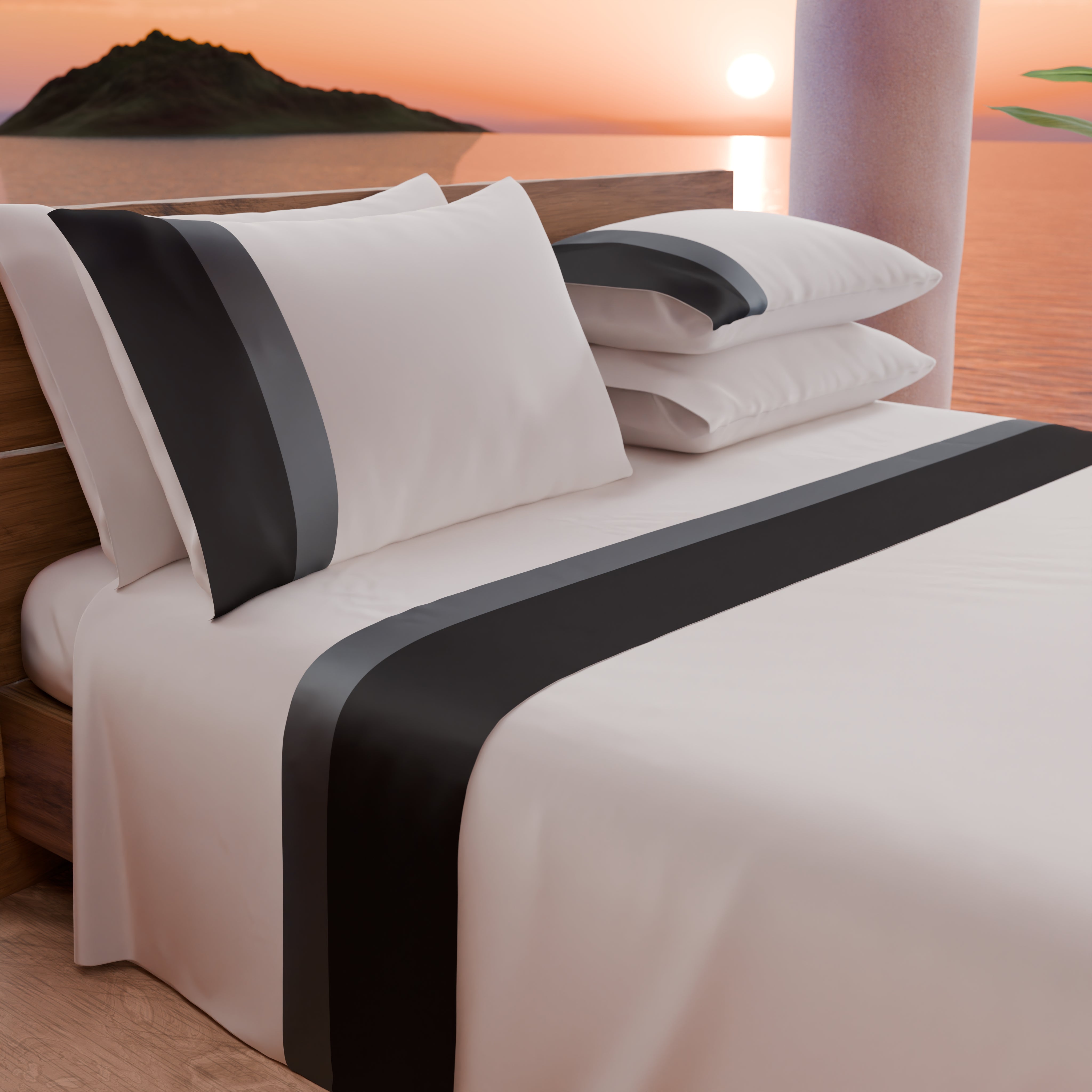Completo lenzuola per letto da una piazza e mezza MAXI cm 140x200 Gabel Completo lenzuola per letto da una piazza e mezza MAXI cm 140x200 Gabel