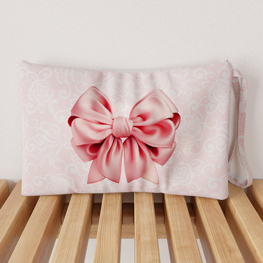 Clutch, Beach Bag, Hand Bags, Small Purse, Pink Bow