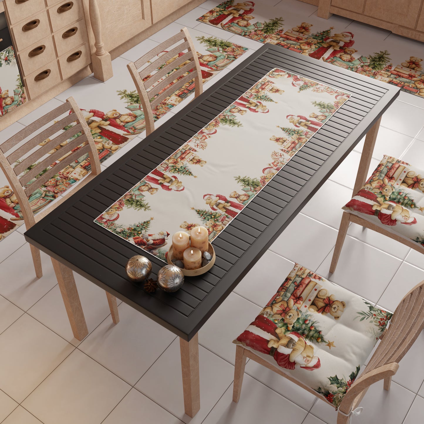 Runner Natalizi, Runner Tavola Natalizio, Tovaglia Runner Natalizia, Runner Cucina Sweet Santa