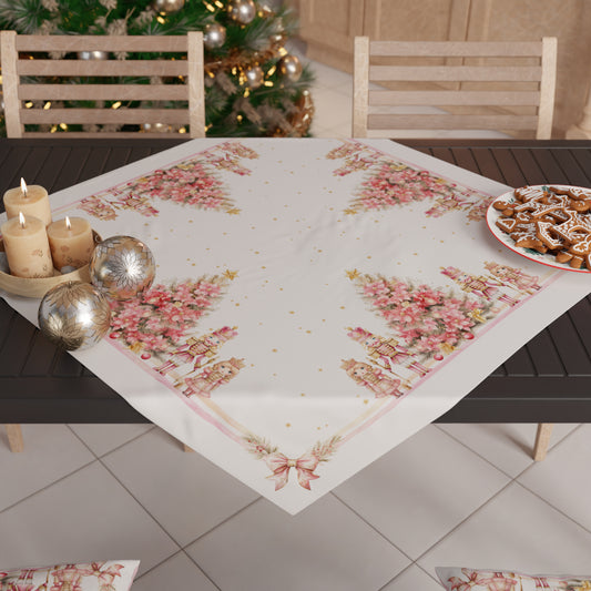 Centre de Table de Noël pour Cuisine en Impression Numérique Casse-Noisette Rose