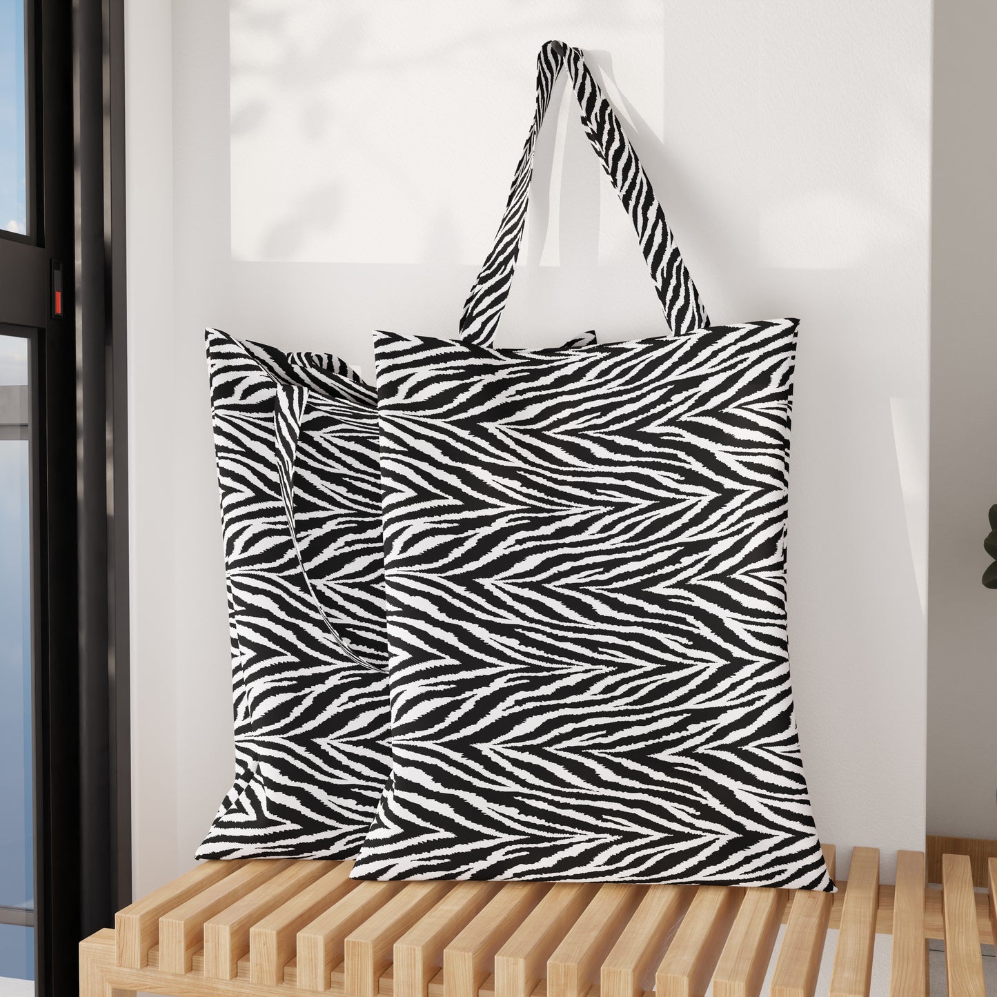 Sac Shopper pour femmes, sac à provisions réutilisable, sac fourre-tout, zèbre