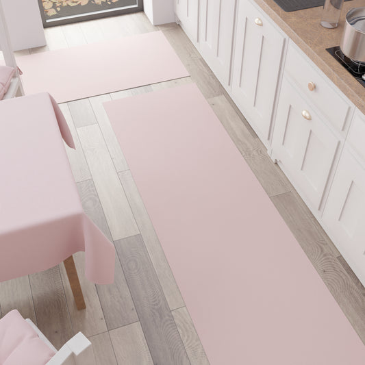 Kitchen Rug, Kitchen Runner, Plain Pink