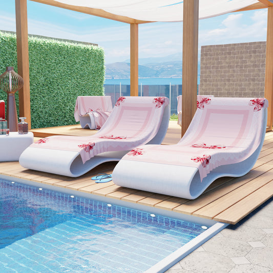 Microfibre Beach Towel, Beach Towel, Sunbed Towel, Pink Bow