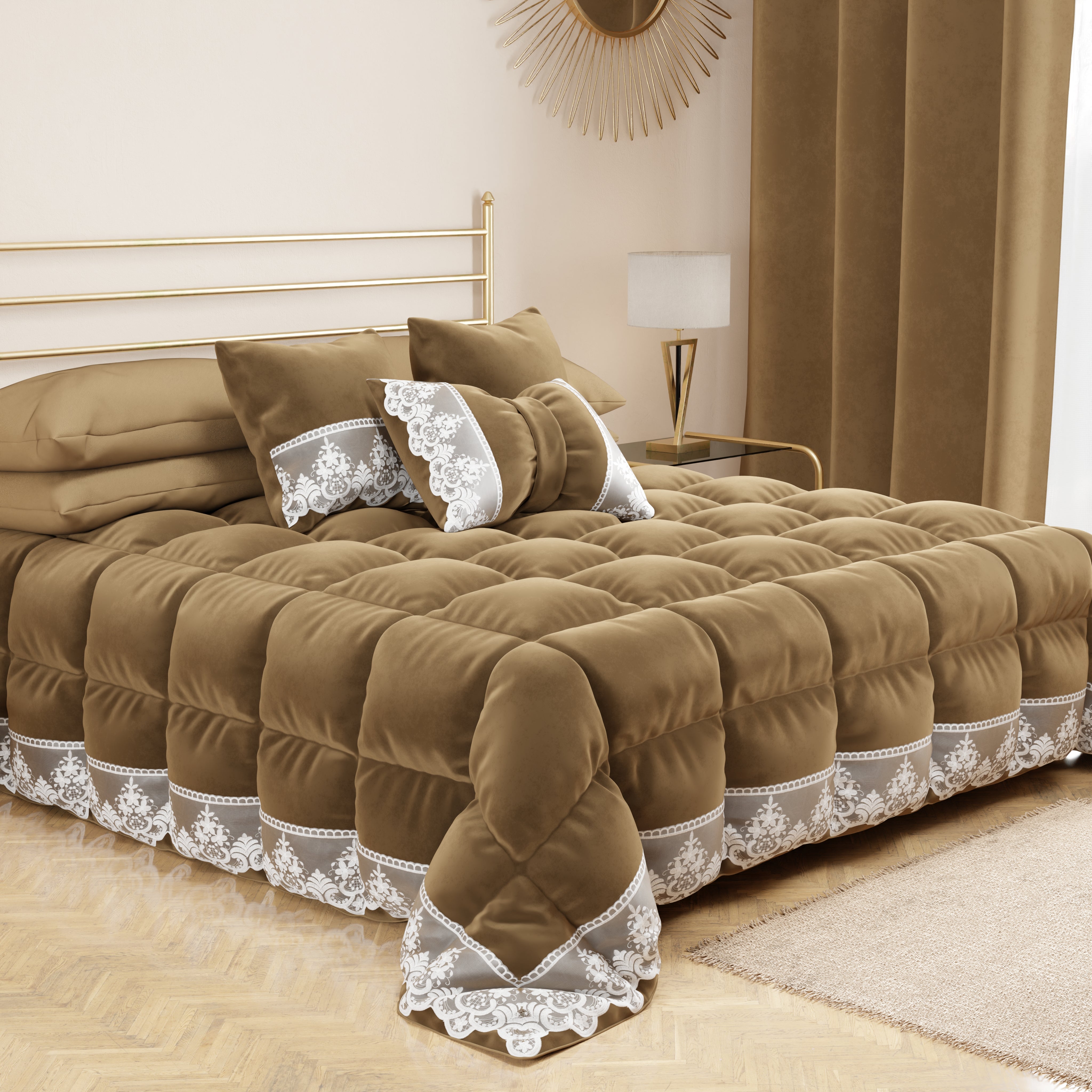FFFF & OLFEH Trapunta Invernale 150x200cm, Doppio Lato: Flanella E Cashmere, Calda E Pesante - Blu