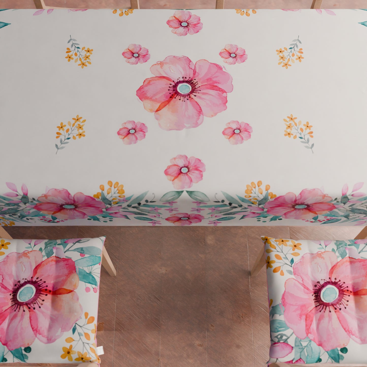 Cuscini per Sedie Coprisedia 6 Pezzi Floreale-01