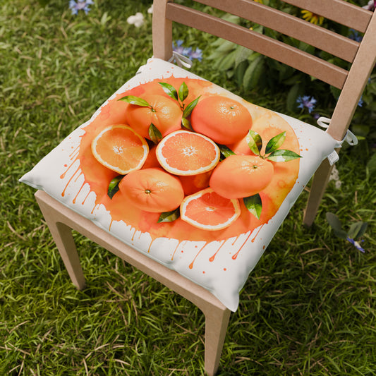 Coussins pour chaises Housses de chaise 6 pièces Fruit - Orange