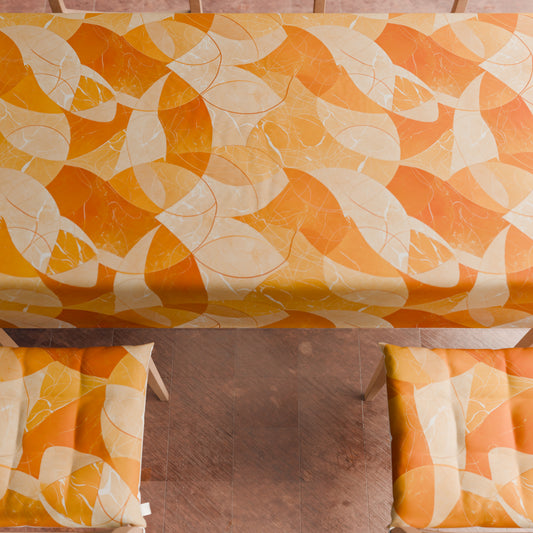 Coussins pour chaises housses de chaise 6 pièces Geo - Cercle Orange