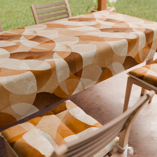Coussins pour chaises housses de chaise 6 pièces Geo - Cercle Beige