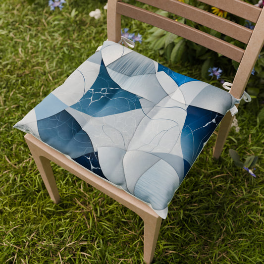 Coussins pour chaises housses de chaise 6 pièces Geo - Cercle Bleu