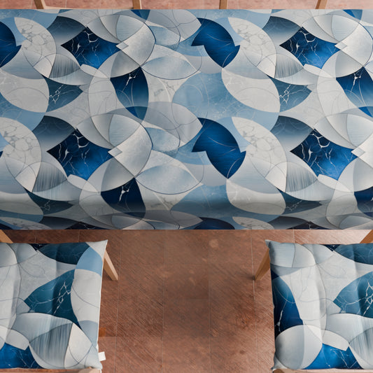 Coussins pour chaises housses de chaise 6 pièces Geo - Cercle Bleu