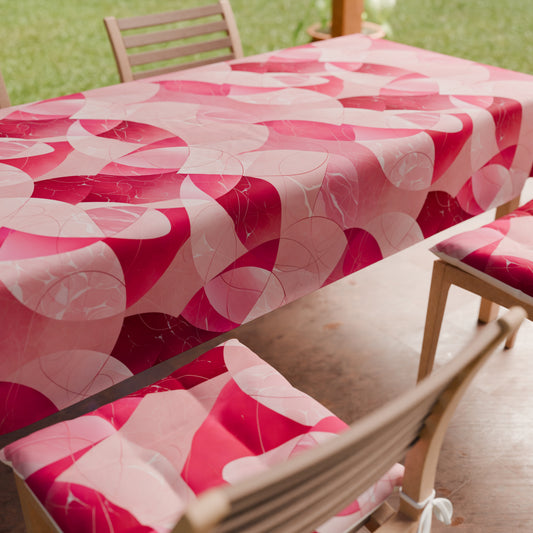 Cuscini per Sedie Coprisedia 6 Pezzi Geo - Cerchio Fucsia