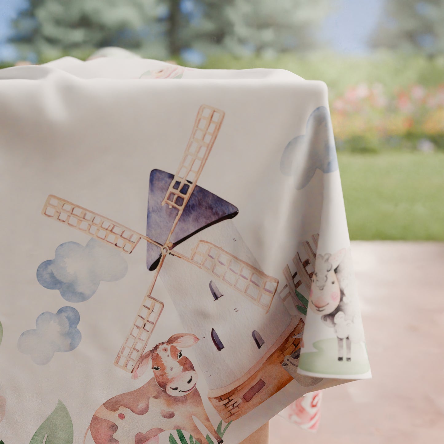Tovaglia da tavola Antimacchia, Copritavolo da Cucina, Fattoria