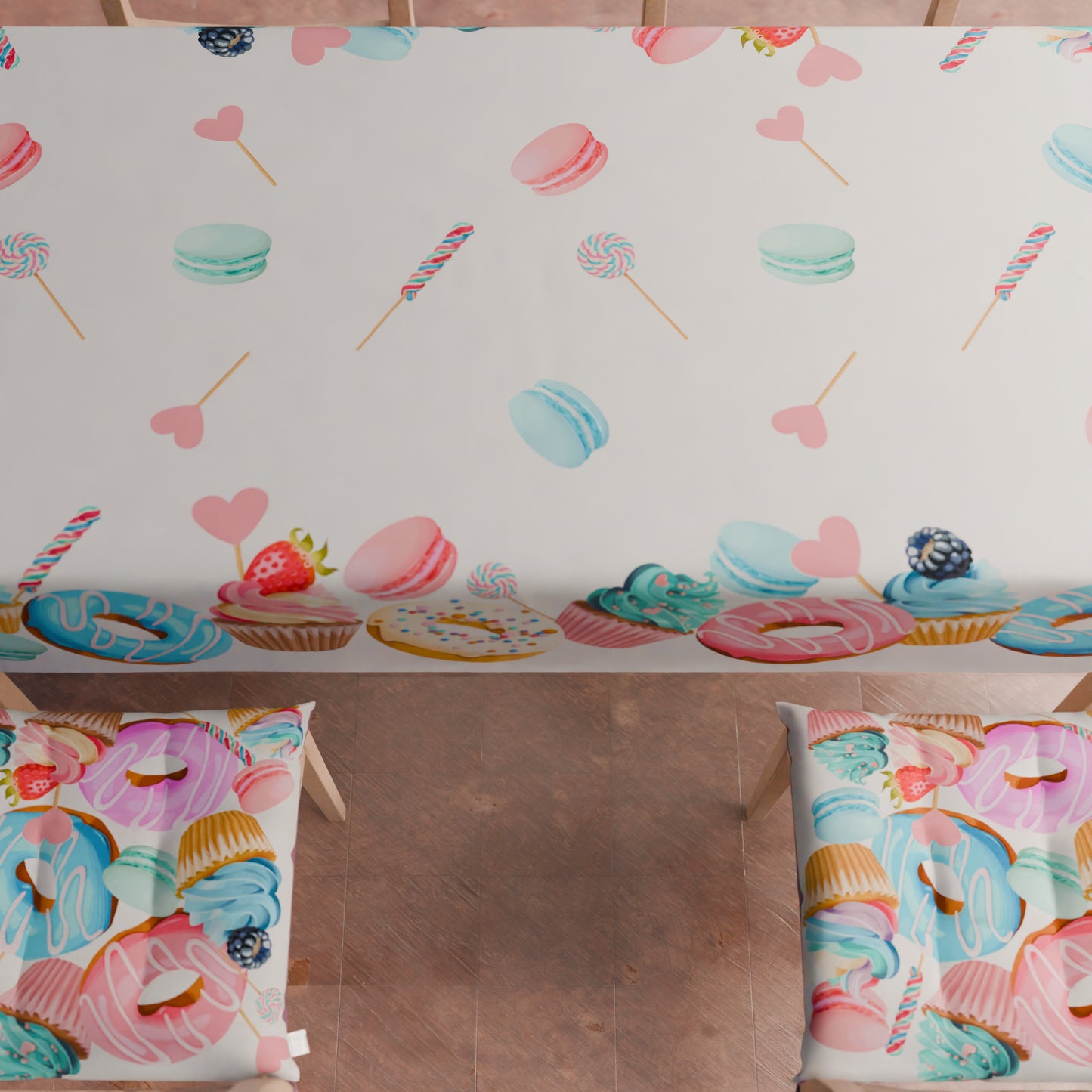 Chair Cushions Chair Cover 6 Pieces Donuts