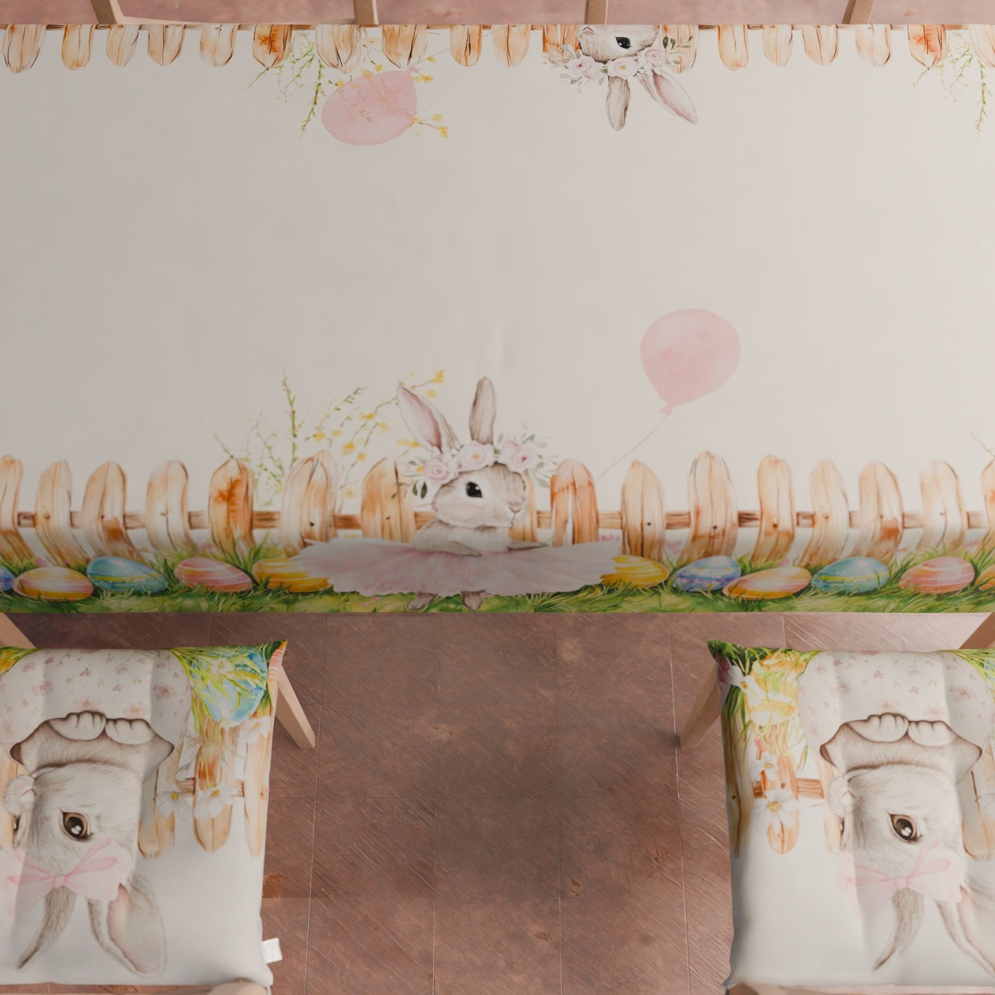 Cuscini Pasqua per Sedie Coprisedia Pasqua 6 Pezzi Tutu Bunny