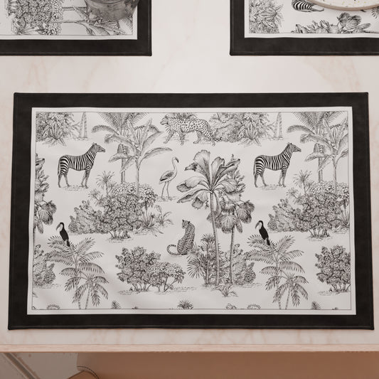 Sets de table américains à impression numérique Animalier 02