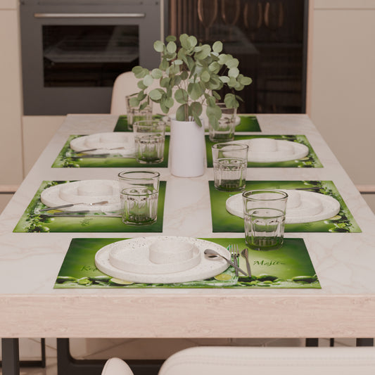 Sets de table américains en impression numérique Mojito