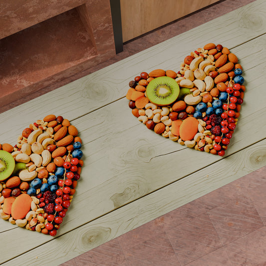 Tapis de Cuisine Antidérapant Passatoia Cuisine lavable, Cuisine Fruits Secs