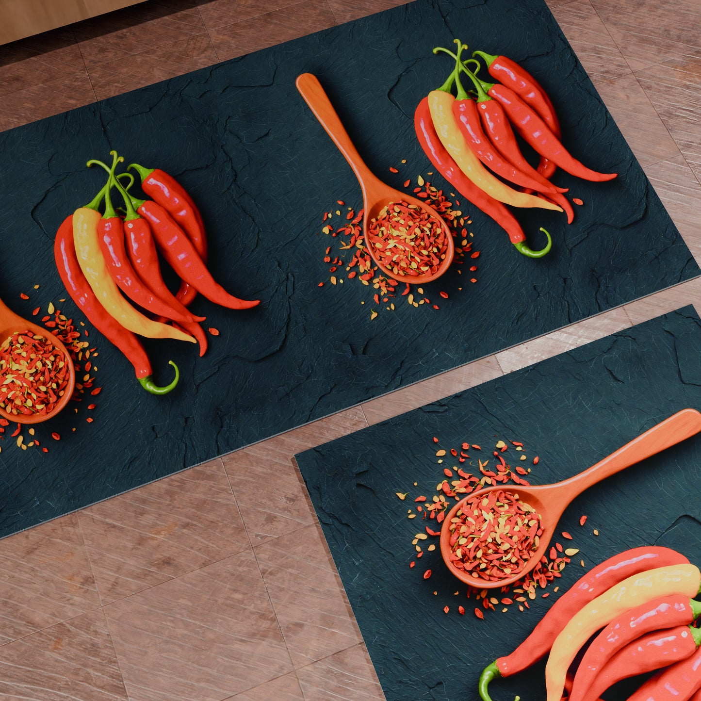 Tappeto Cucina Antiscivolo Passatoia Cucina lavabile, Cucina Peperoncino