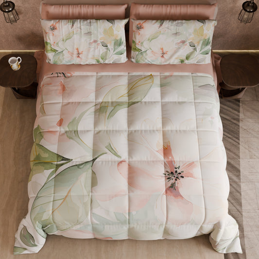 Couette, Edredon Double, Simple, 1 place et Demi Florale 04-143