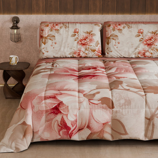 Couette, Edredon Double, Simple, 1 place et Demi Florale 04-156