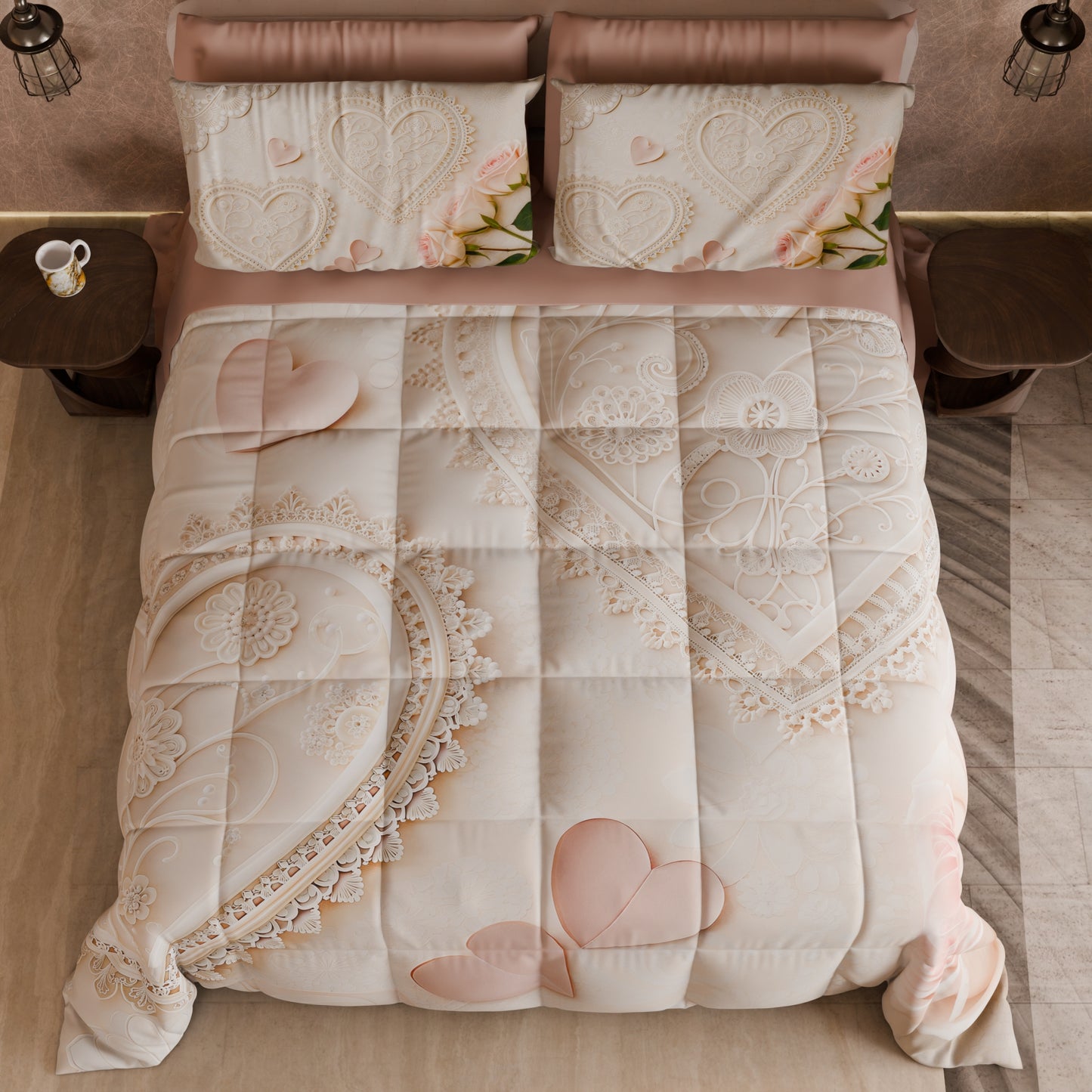 Piumone, Trapunta Matrimoniale, Singola, Piazza e Mezza Shabby 319