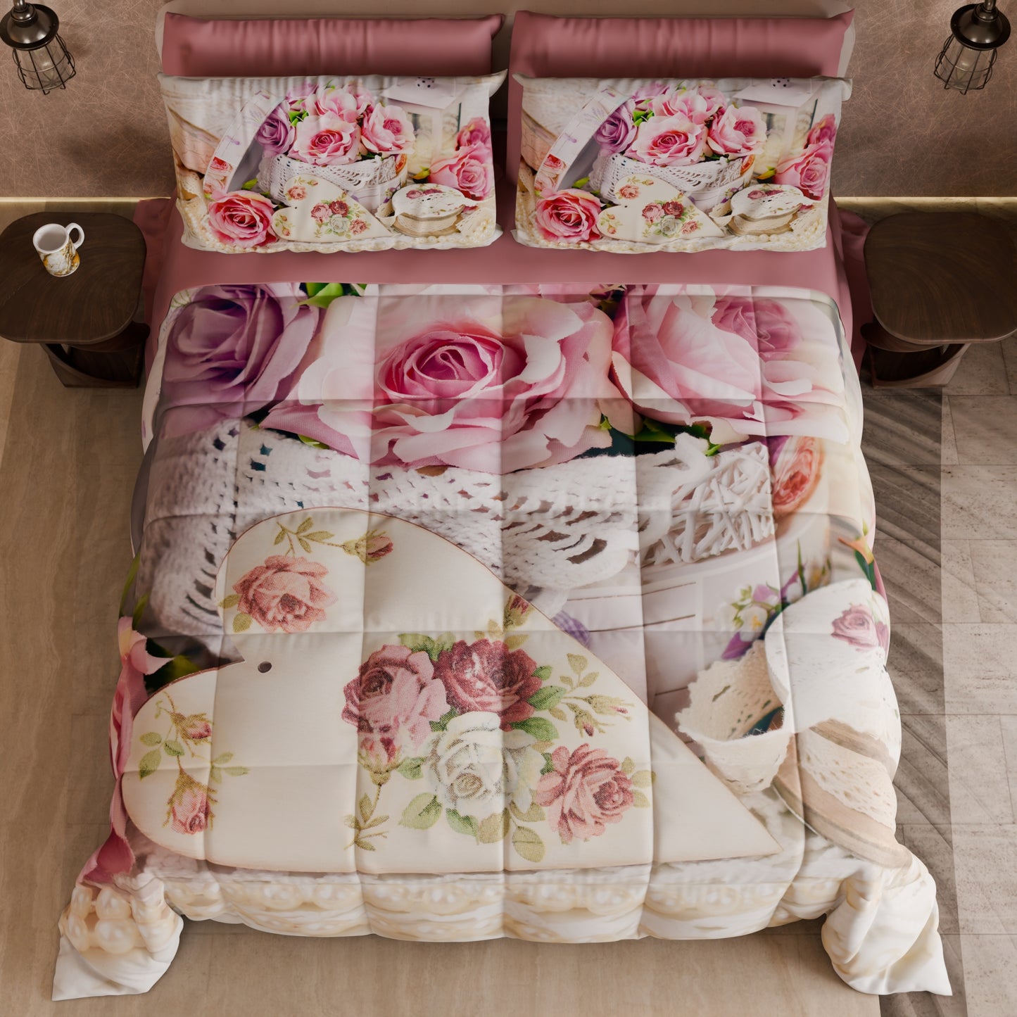 Piumone, Trapunta Matrimoniale, Singola, Piazza e Mezza Shabby 328