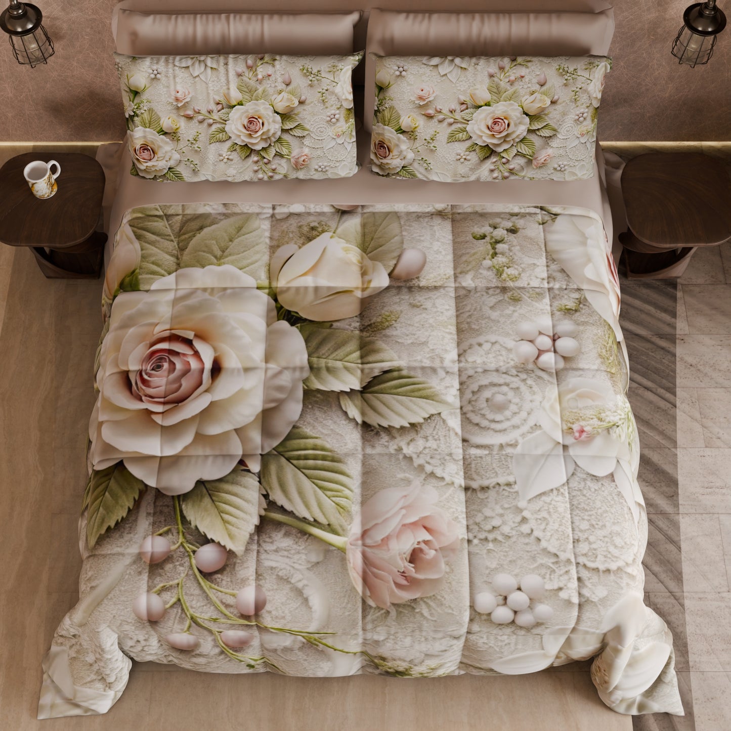 Piumone, Trapunta Matrimoniale, Singola, Piazza e Mezza Shabby 334