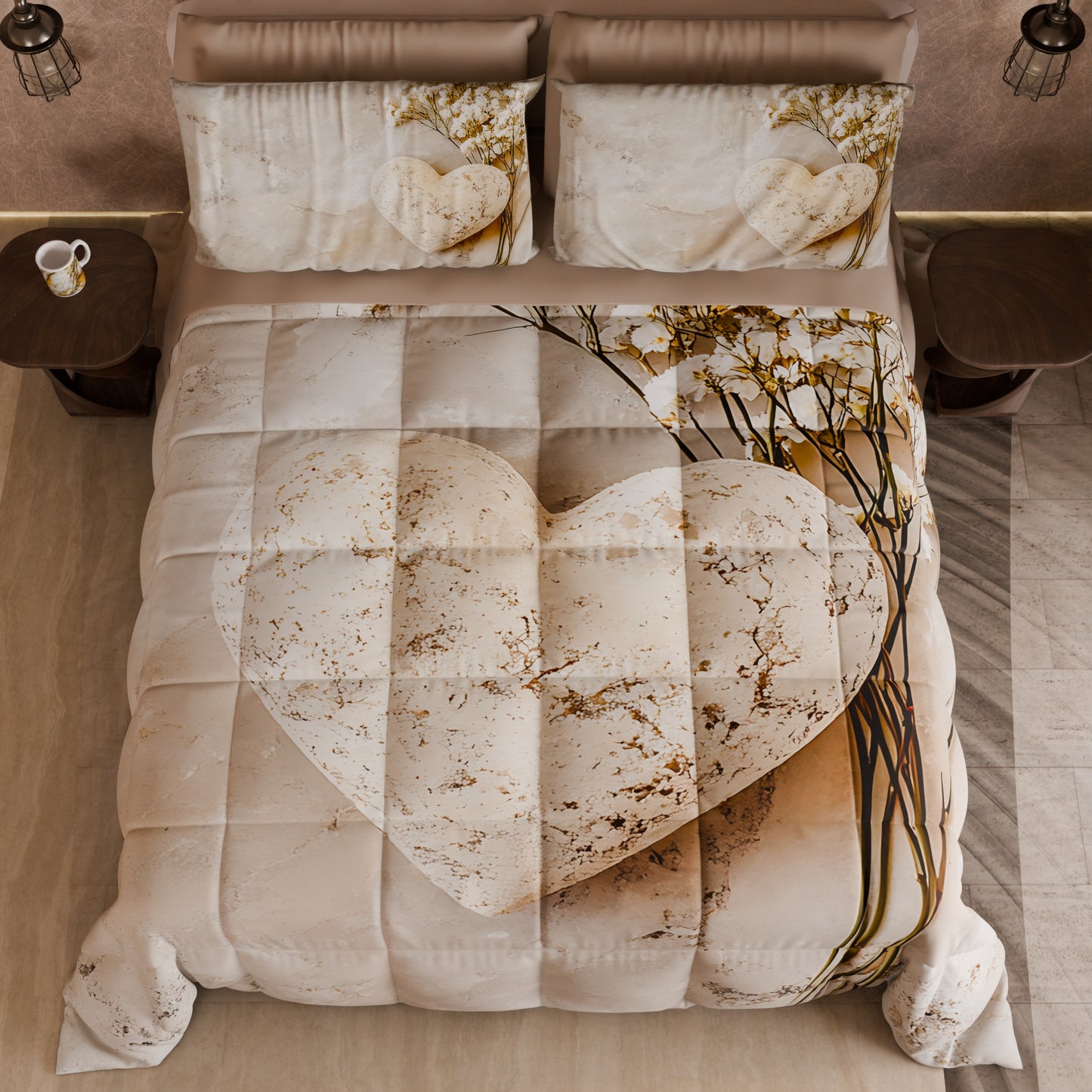 Piumone, Trapunta Matrimoniale, Singola, Piazza e Mezza Shabby 339