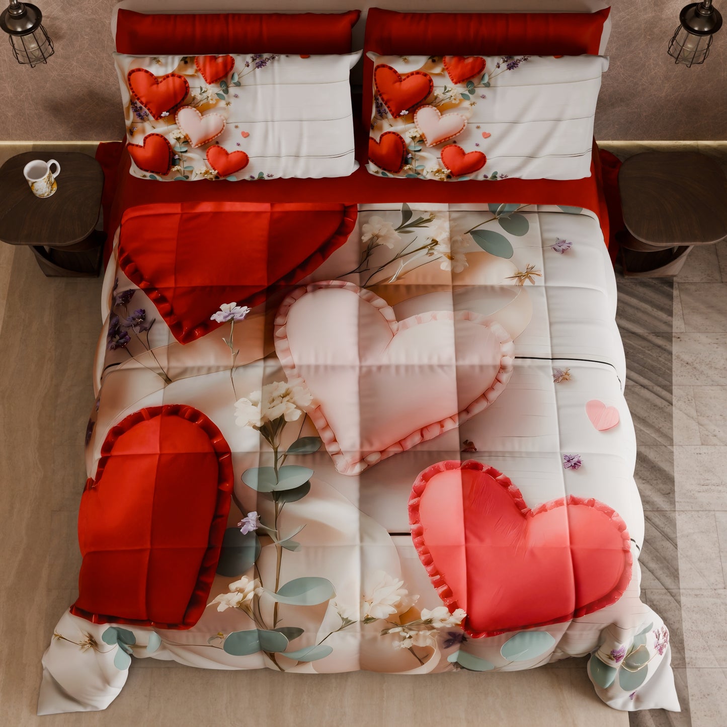 Piumone, Trapunta Matrimoniale, Singola, Piazza e Mezza Shabby 344