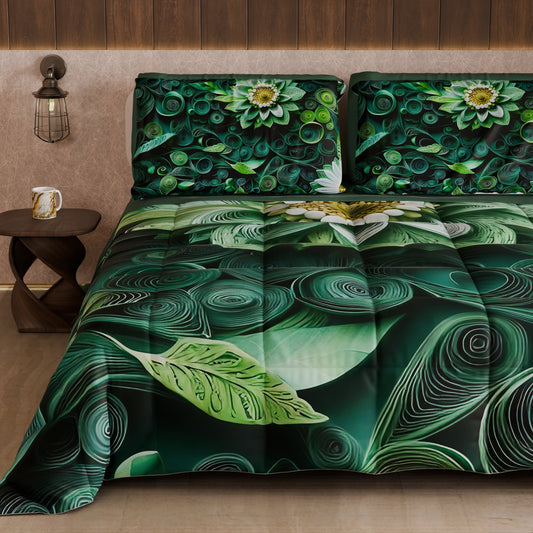 Couette, Edredon Double, Simple, 1 place et Demi Florale 05-22