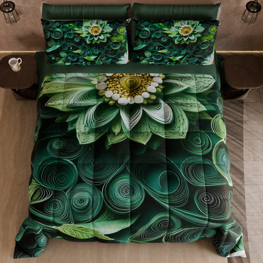 Couette, Edredon Double, Simple, 1 place et Demi Florale 05-22
