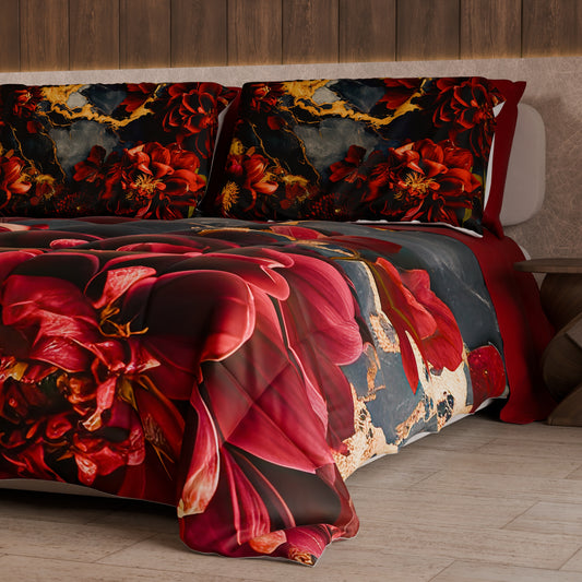 Couette, Couverture Double, Simple, Une Place et Demi Florale 06-16