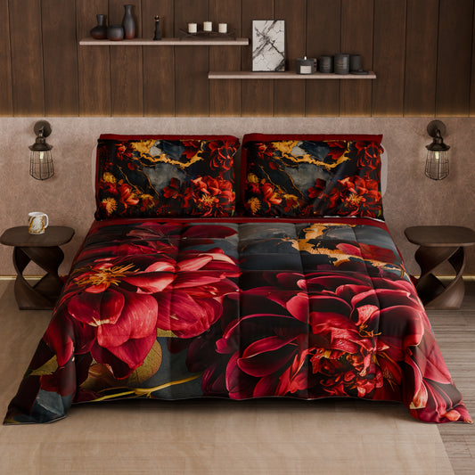 Couette, Couverture Double, Simple, Une Place et Demi Florale 06-16